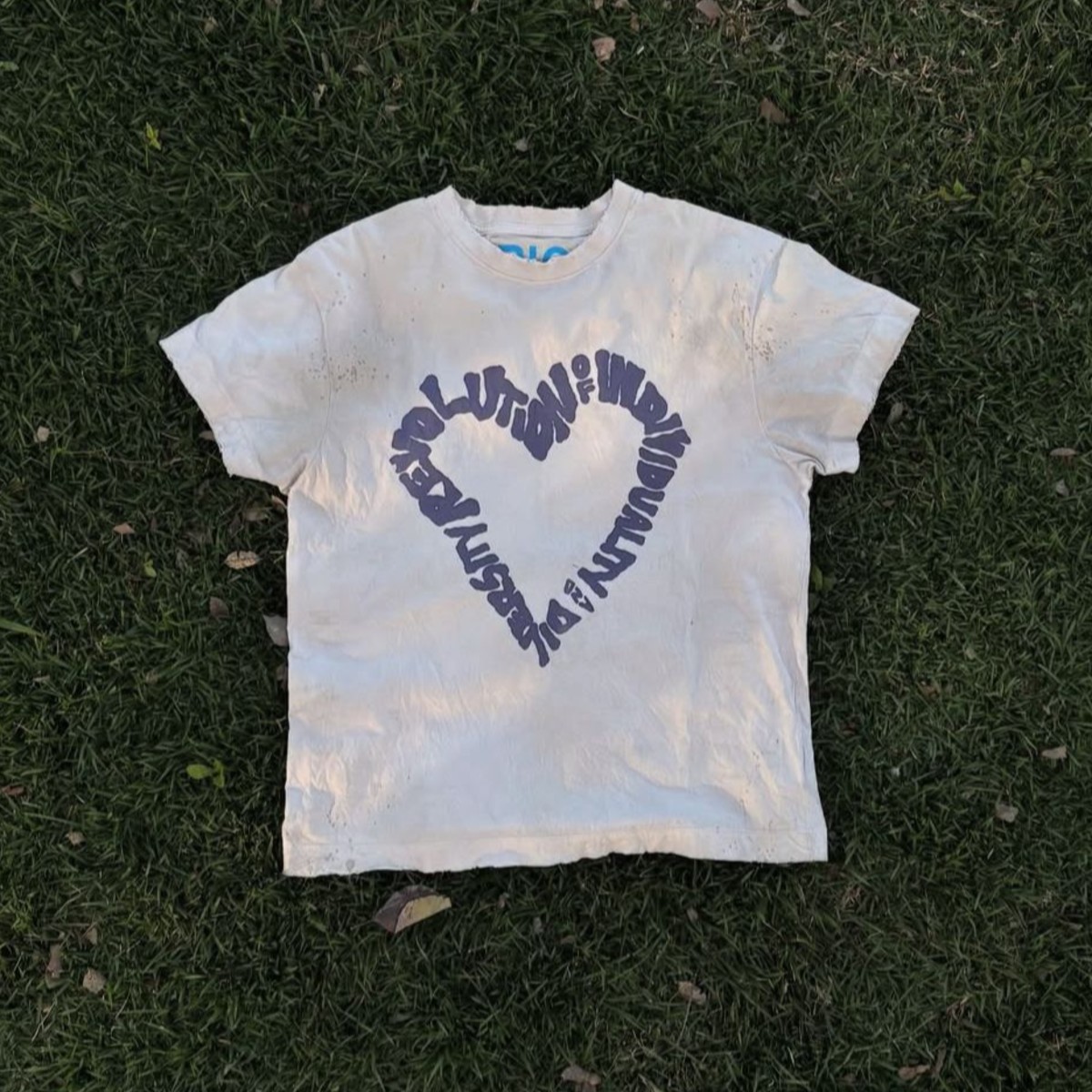 Camiseta Piet Revolution Baby Bone White